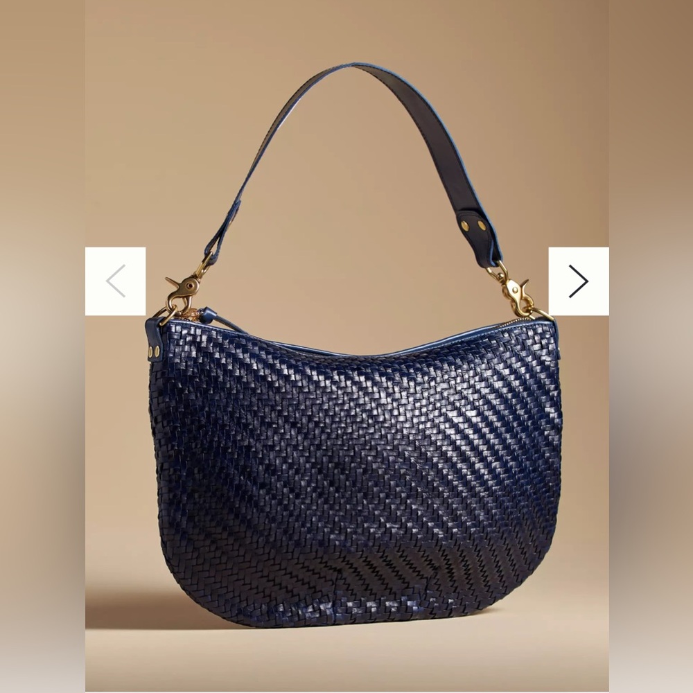 Clare V. Moyen Messenger - Twilight Blue Zig Zag